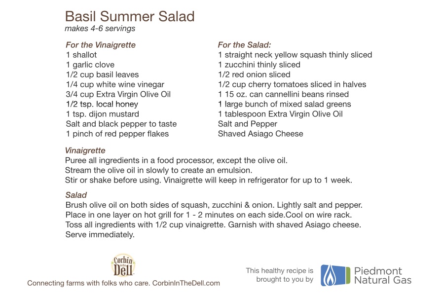 Final basil summer salad recipe side